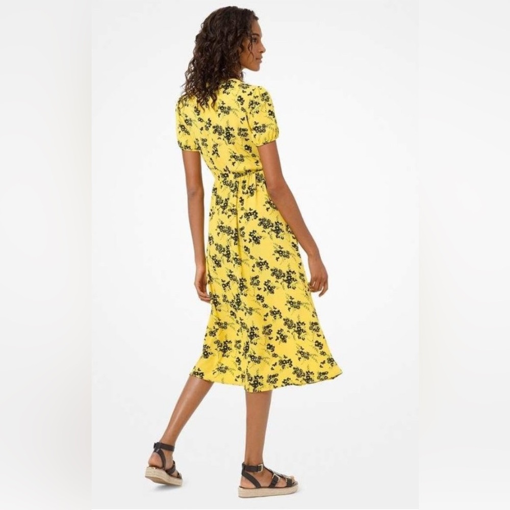 MICHAEL Michael Kors Women’s Botanical Crepe Midi Dress XS - Picture 2 of 10